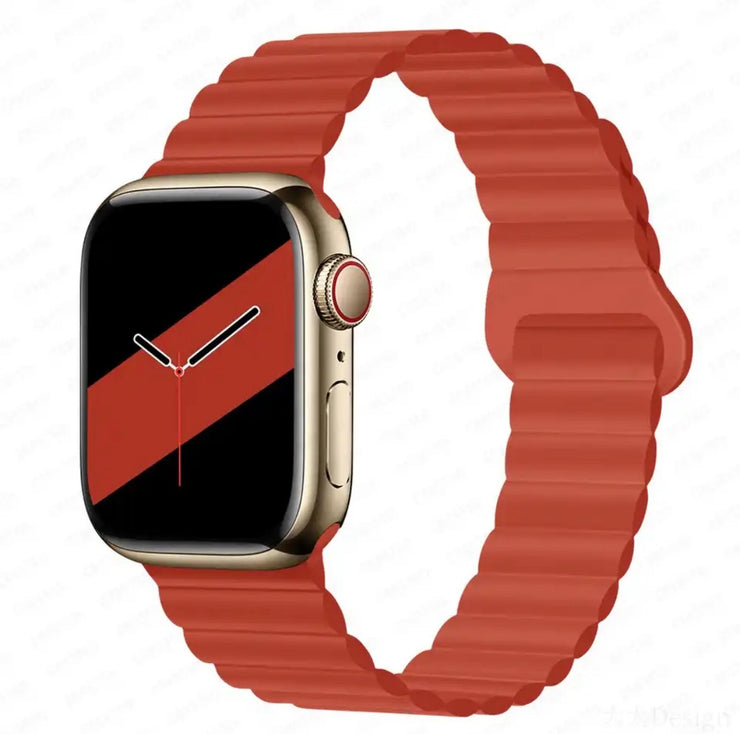 Apple Watch siliconen band - Orange red