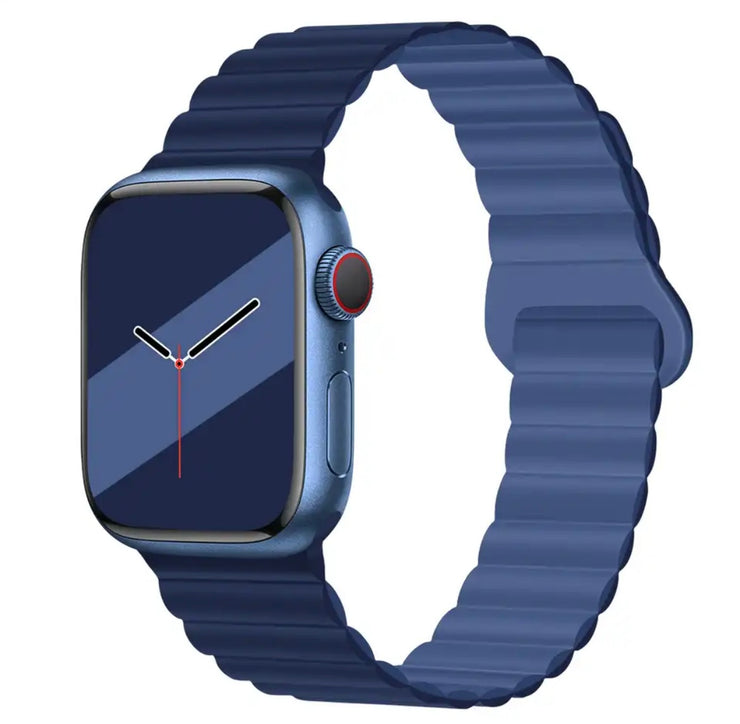 Apple Watch Band siliconen band - Deep light Navy