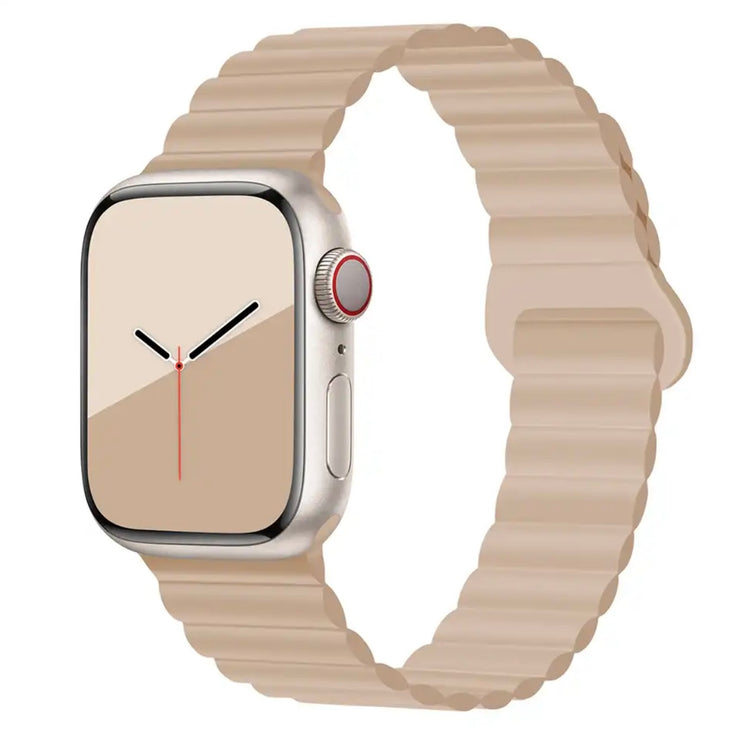 Apple Watch siliconen band - Milk tea