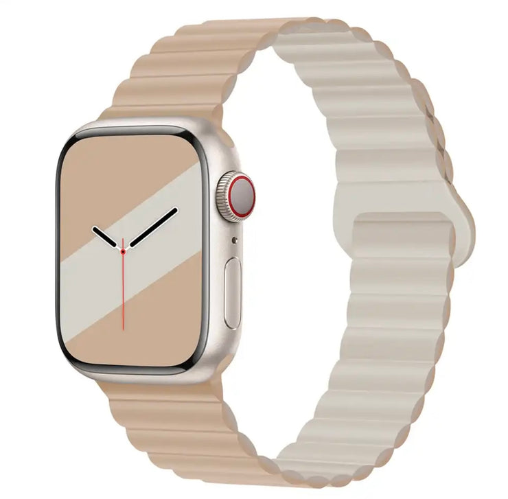 Apple Watch siliconen band - Milk tea rock